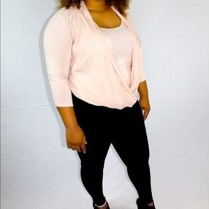 New York &Company Long sleeve pink Top